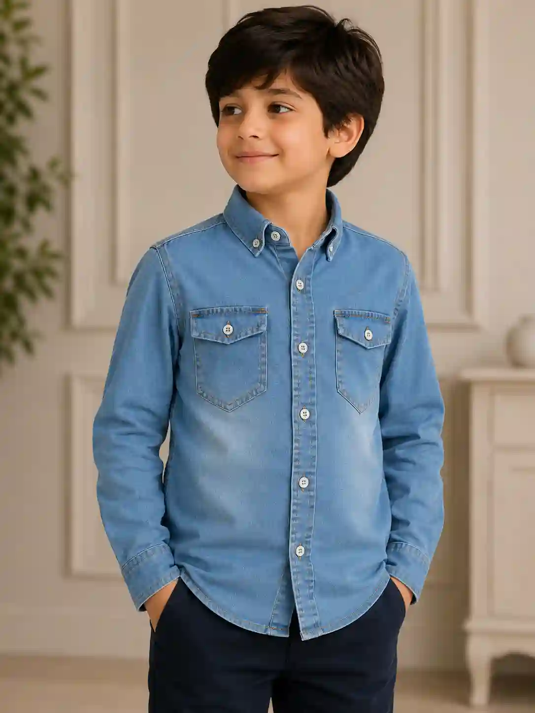 پیراهن لی بچگانه اسپرت آبی